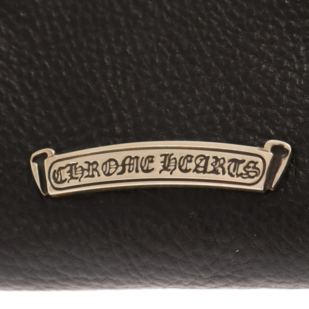 Chrome Hearts(クロムハーツ)のCHROME HEARTS クロムハーツ WAVE MINI/ウェーブミニ クロスボールボタンレザーウォレット財布 メンズのファッション小物(折り財布)の商品写真