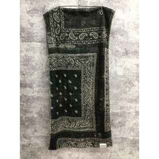 NEIGHBORHOOD BANDANA PATTERN FLEECE MUFFLER ネイバーフッド バンダナ柄 フリースマフラー ブラック【3411-004】