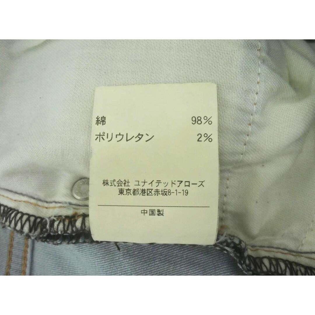 UNITED ARROWS(ユナイテッドアローズ)のBEAUTY & YOUTH ビューティ&ユース ユナイテッドアローズ USED加工 スキニー デニムパンツ sizeL/青 ■■ レディース レディースのパンツ(デニム/ジーンズ)の商品写真