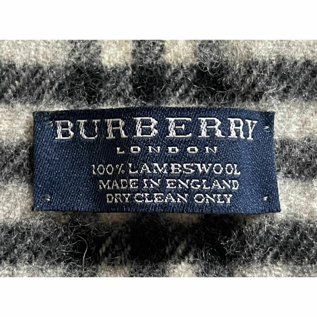 BURBERRY(バーバリー)のバーバリー ロンドン イングランド製 ラムウール100% チェック柄 マフラー レディースのファッション小物(マフラー/ショール)の商品写真