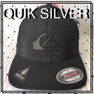 クイックシルバー(QUIKSILVER)のQUIKSILVERクイック限定エンボスラバーアイコンドライフライトキャップ帽子(キャップ)