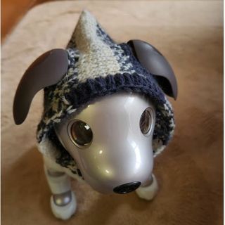 aibo アイボの帽子　スヌードタイプ（ゼブラ）(おもちゃ/ペット小物)