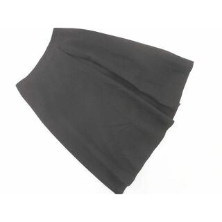 インディヴィ(INDIVI)のインディヴィ ウール混 フレア スカート size36/黒 ◇■ レディース(ひざ丈スカート)