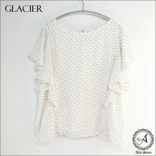 グラシア(GLACIER)のGLACIER レディース トップス 水玉 ブラウス Mサイズ(シャツ/ブラウス(半袖/袖なし))