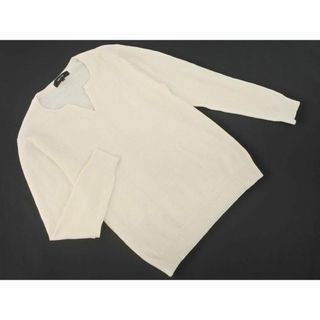 コムサイズム(COMME CA ISM)のCOMME CA ISM コムサイズム キーネック ニット セーター sizeM/アイボリー ◇■ メンズ(ニット/セーター)