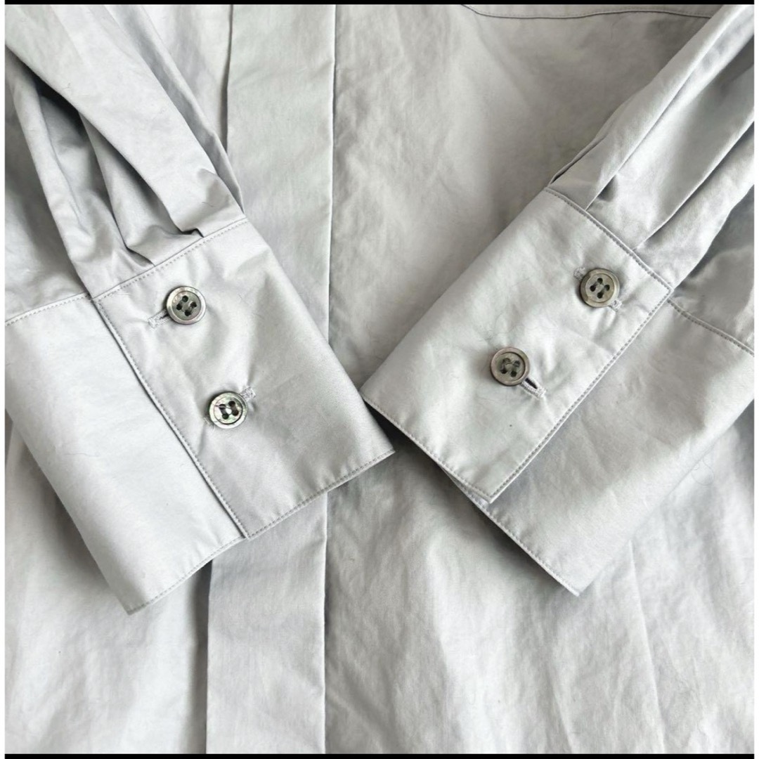 1er Arrondissement(プルミエアロンディスモン)の♦︎美品♦︎プルミエアロンディスモン コンパクトツイルシャツ 38 レディースのトップス(シャツ/ブラウス(長袖/七分))の商品写真