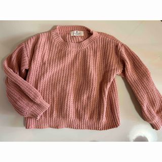 エイチアンドエム(H&M)のピンク　ニット　H&M 130(ニット)