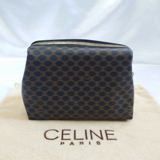 セリーヌ(celine)の極美品  希少カラー マカダム柄 ブラック ポーチ(ポーチ)