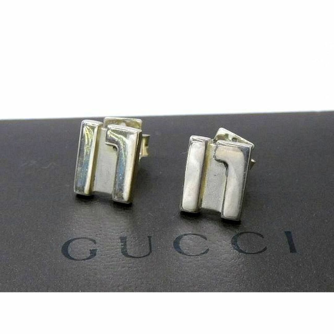 Gucci(グッチ)のグッチ ■ ロゴ シルバー925 ピアス レディース GUCCI □5L レディースのアクセサリー(ピアス)の商品写真