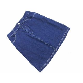 マジェスティックレゴン(MAJESTIC LEGON)の新品 MAJESTIC LEGON マジェスティックレゴン バックレースアップ デニムスカート sizeS/紺 ■■ レディース(ミニスカート)