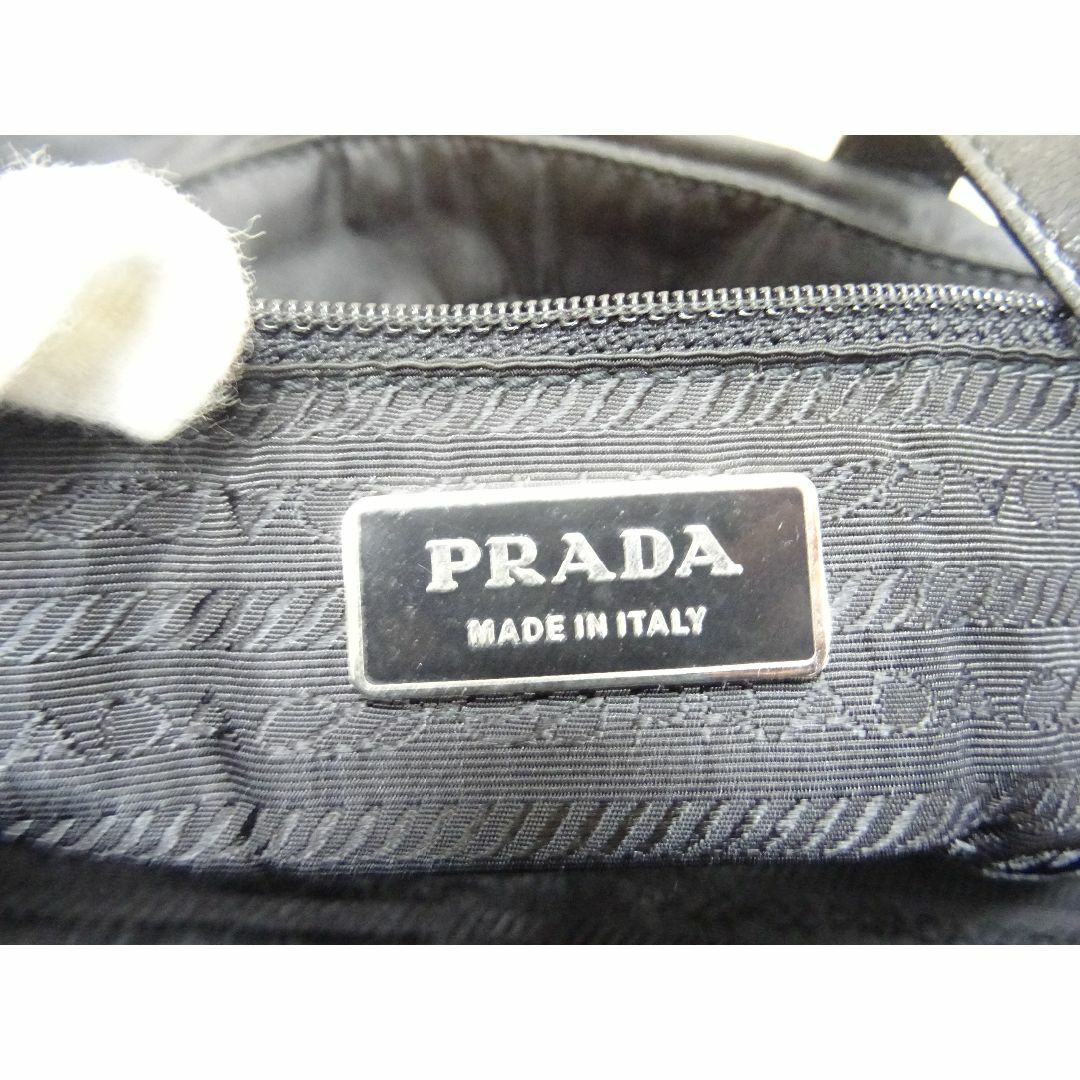 PRADA(プラダ)のK広010/ PRADA プラダ ナイロン レザー ブラック ハンドバッグ  レディースのバッグ(ハンドバッグ)の商品写真