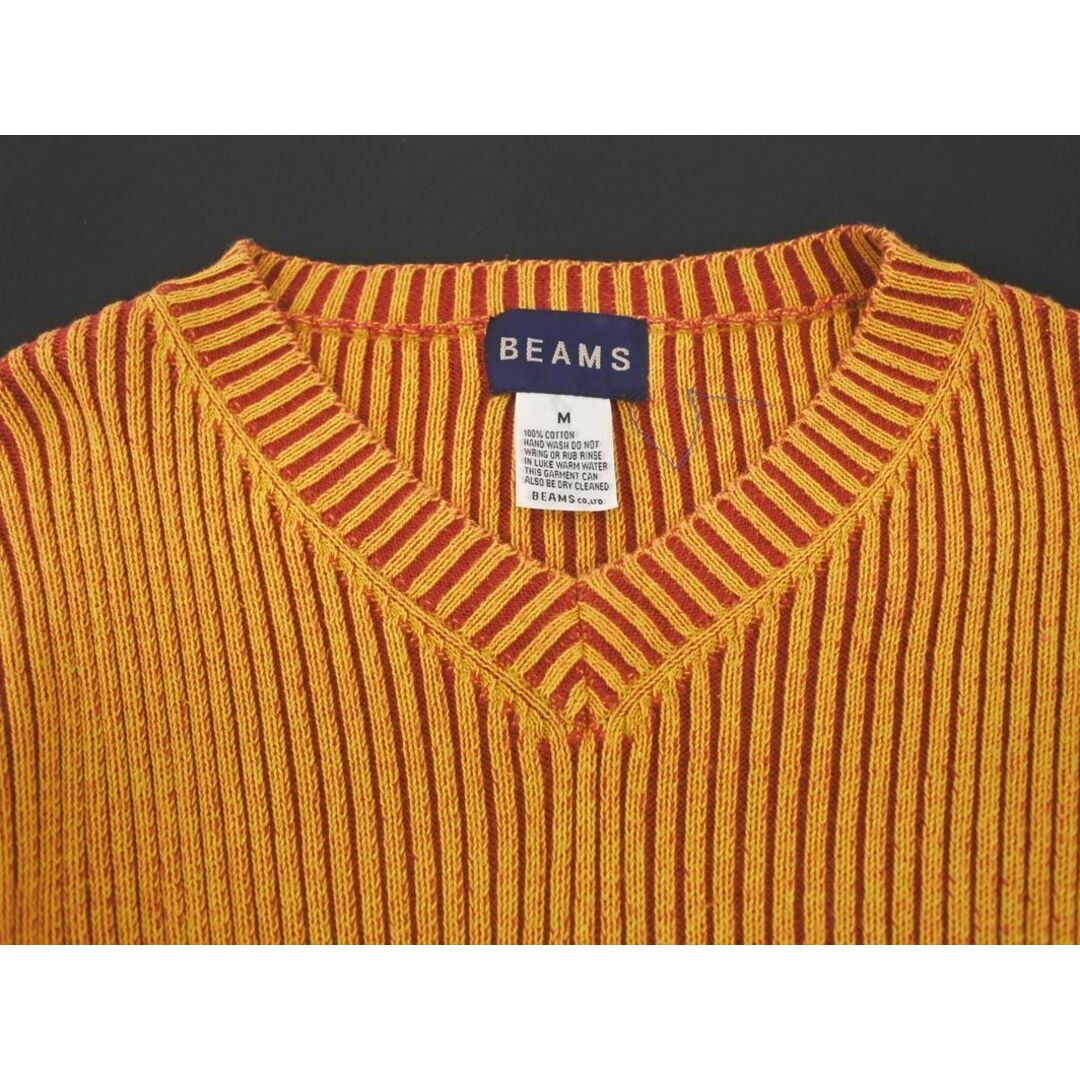 BEAMS(ビームス)のBEAMS ビームス Vネック ニット セーター sizeM/黄 ◇■ レディース レディースのトップス(ニット/セーター)の商品写真