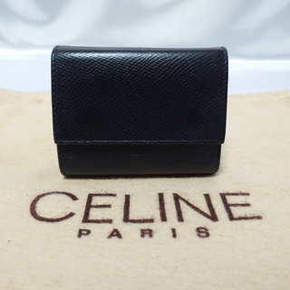 セリーヌ(celine)の美品 CELINE コンパクトウォレット 三つ折り財布(財布)