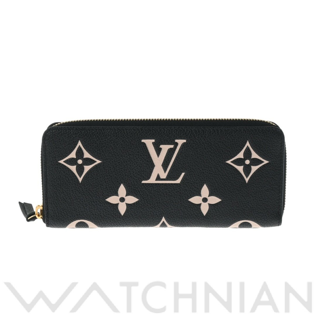 ファスナー内側ルイ ヴィトン LOUIS VUITTON M82338 RFID(ICチップ) レディース 長財布 モノグラムアンプラント ブラック/ベージュ レザー