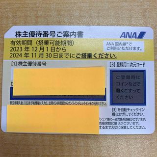 エーエヌエー(ゼンニッポンクウユ)(ANA(全日本空輸))のANA 株主優待 １枚(航空券)