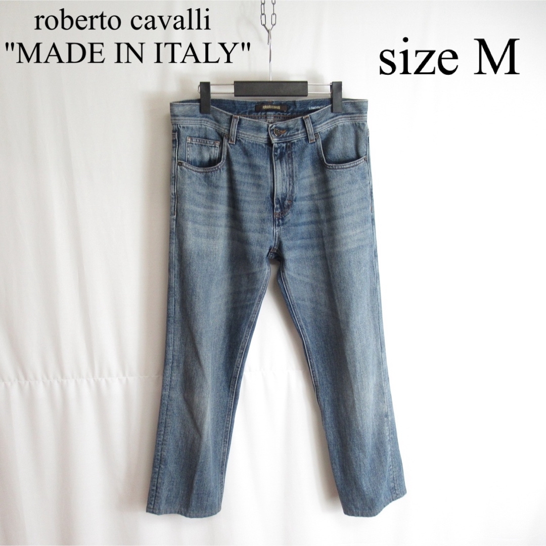 Roberto Cavalli(ロベルトカヴァリ)のroberto cavalli テーパード デニム パンツ ジーンズ 32 伊製 メンズのパンツ(デニム/ジーンズ)の商品写真