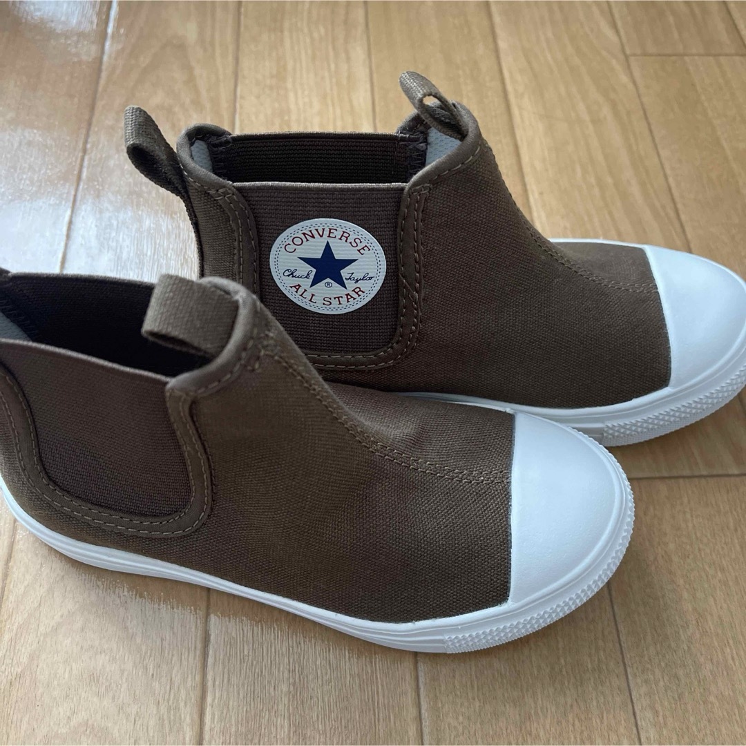 ALL STAR（CONVERSE）(オールスター)のコンバース　ハイカットスリッポン　スニーカー カーキ 軽量 キッズ/ベビー/マタニティのキッズ靴/シューズ(15cm~)(スニーカー)の商品写真