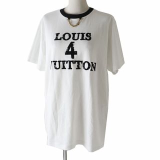 LOUIS VUITTON ルイヴィトン 18AW Upside Down Logo Tee RM182M CMS HFY04W アップサイドダウンロゴTシャツ 半袖カットソー ホワイト53センチ裄丈