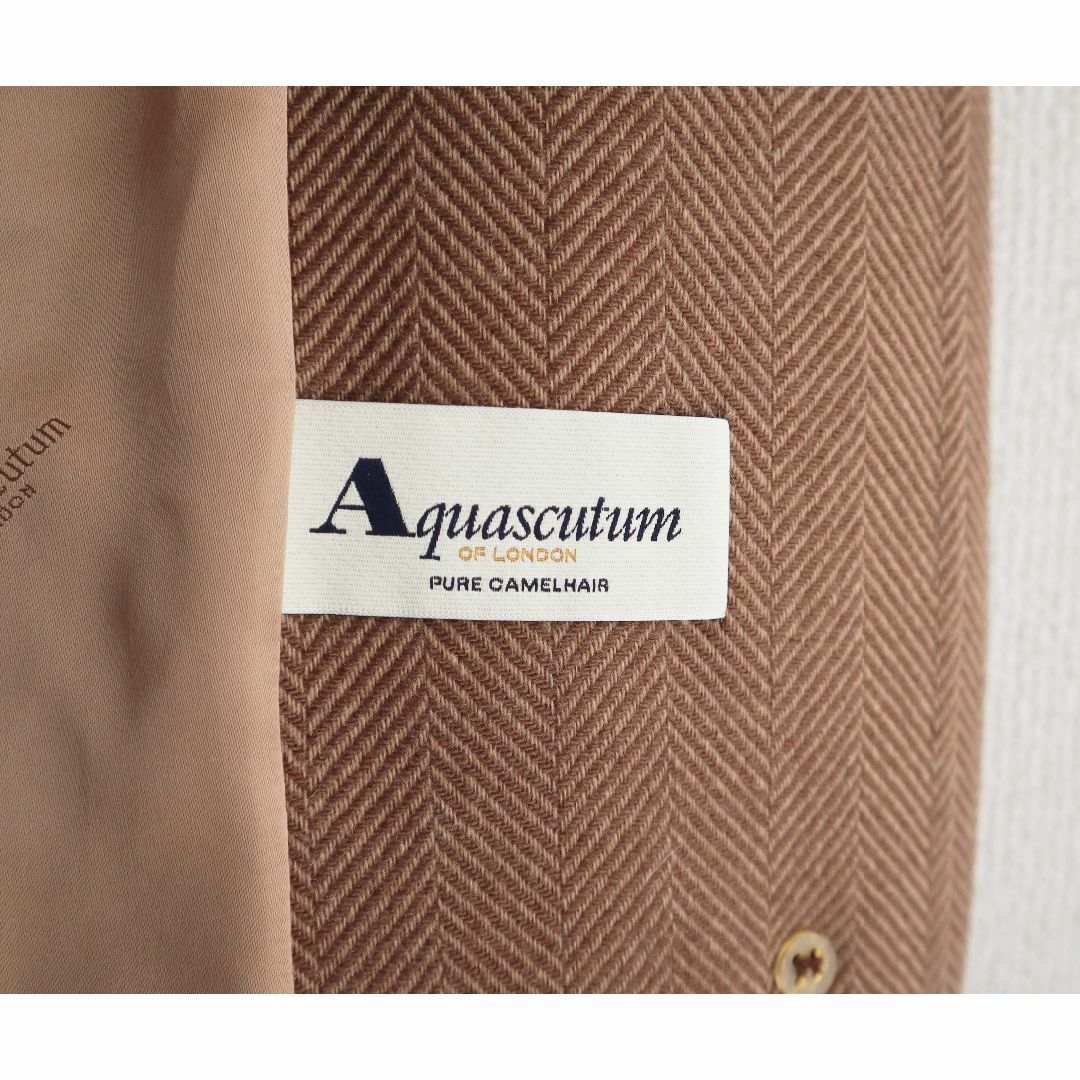 AQUA SCUTUM - Aquascutum イングランド製 キャメルヘアー