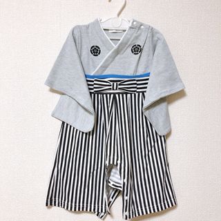 ma様専用　袴風ロンパース　80(和服/着物)