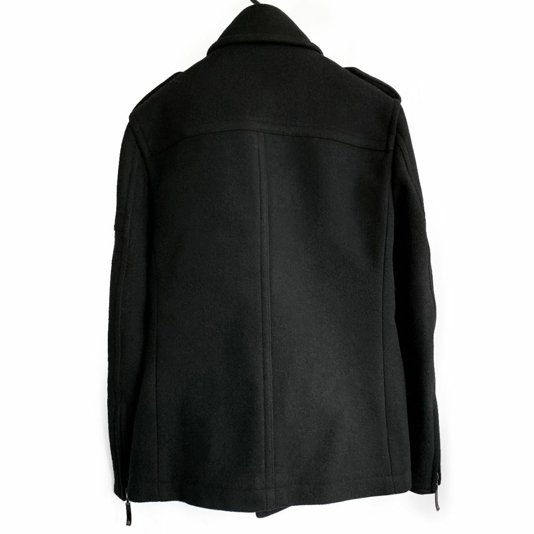 定価10.8万★Roen スワロフスキースカル装飾ライダースジャケットPコート4