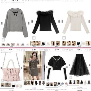 グレイル(GRL)のグレイル　GRL まとめ売り　セット　美品　ガーリー　可愛い(ニット/セーター)