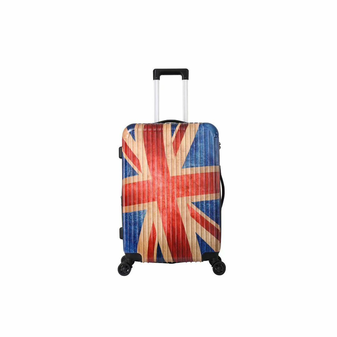 キャリーケース ユニオンジャック Lサイズ 新品 拡張機能 軽量 大容量 レディースのバッグ(スーツケース/キャリーバッグ)の商品写真