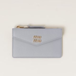 ミュウミュウ(miumiu)のMIUMIU ヴィッテロダイノレザー  カードホルダー　フラグメントケース(財布)