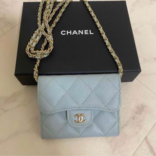 シャネル(CHANEL)のシャネル　キャビアスキン　ミニチェーンウォレット(ショルダーバッグ)