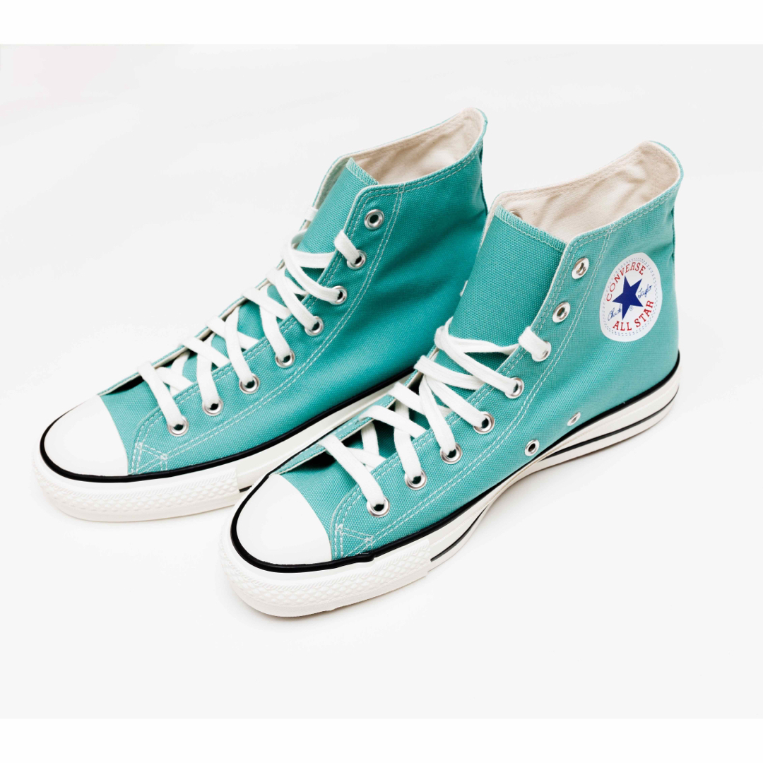 ALL STAR（CONVERSE）(オールスター)のコンバース オールスター ハイカット 日本製 ミントグリーン 新品 23.5cm レディースの靴/シューズ(スニーカー)の商品写真