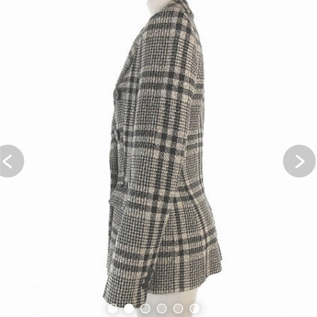 ZARA - 美品 ZARAダブルテーラードジャケットチェック柄Mサイズ ZARA - 美品 ZARAダブルテーラードジャケットチェック柄Mサイズ