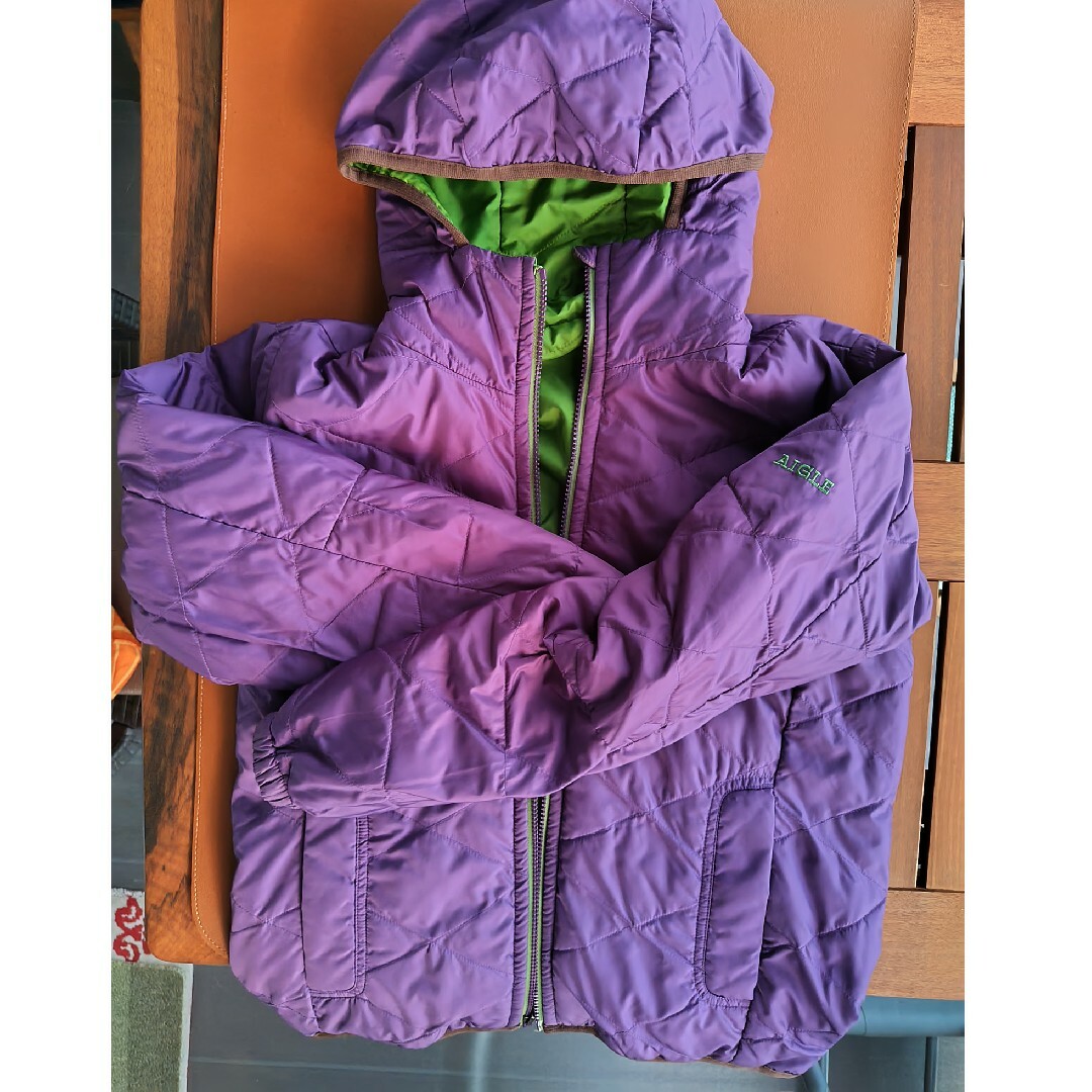 AIGLE(エーグル)のAIGLE エーグル コート リバーシブル Ｓサイズ レディースのジャケット/アウター(ブルゾン)の商品写真