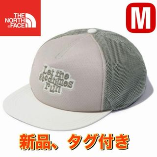 ザノースフェイス(THE NORTH FACE)の新品ノースフェイス　オールメッシュ グラフィックスキャップ　グレーNN02373(キャップ)