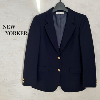 ニューヨーカー(NEWYORKER)のLadies'NEWYORKER✨ウール100％紺テーラードジャケット金ボタン(テーラードジャケット)