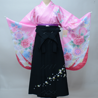 二尺袖 着物 袴フルセット From KYOTO 袴変更可能 NO39576(振袖)