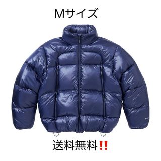 シュプリーム(Supreme)のシュプリーム  フェザーウェイトダウンパファージャケット　Mサイズ ネイビー(ダウンジャケット)