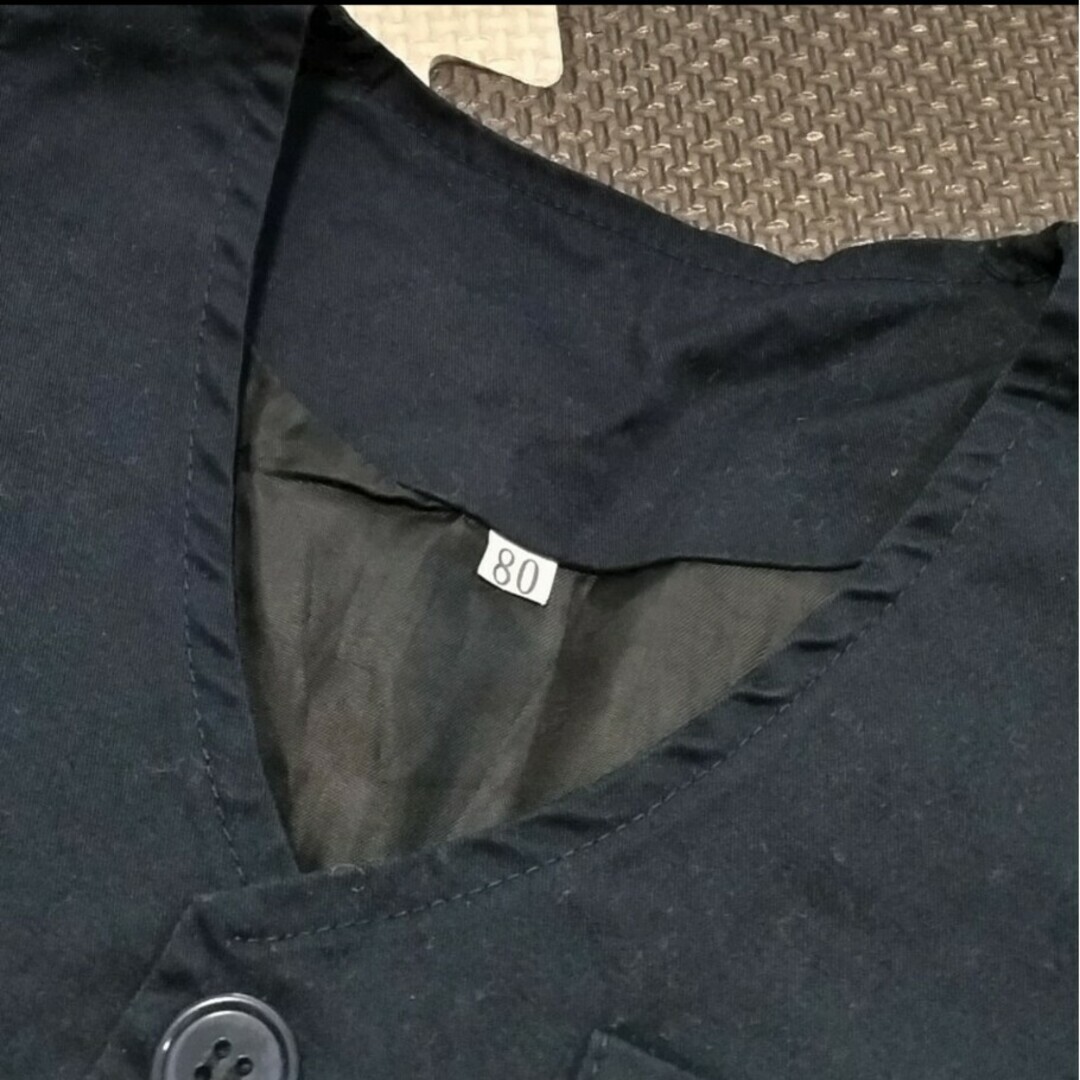 男の子 フォーマル  80cm ベスト ズボン キッズ/ベビー/マタニティのベビー服(~85cm)(セレモニードレス/スーツ)の商品写真