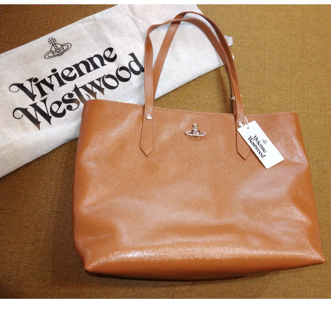 トートバッグ新品 Vivienne Westwood トートバッグ ブラウン