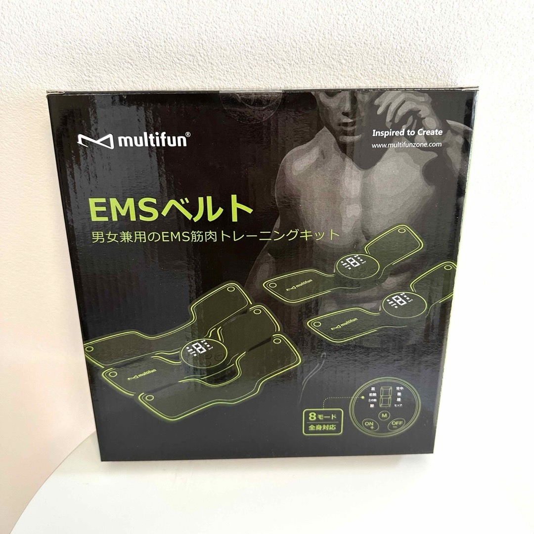 特価‼️10枚ジェルシート付⭐️EMS 腹筋ベルト 腹筋マシーン 筋トレ 腕筋 スポーツ/アウトドアのトレーニング/エクササイズ(トレーニング用品)の商品写真