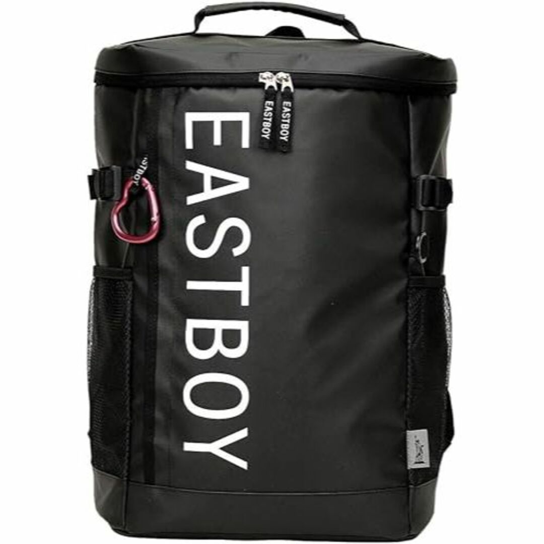 EASTBOY(イーストボーイ)の新品送料無料[イーストボーイ]スクエアリュック ブラックホワイト EBY20 レディースのバッグ(リュック/バックパック)の商品写真