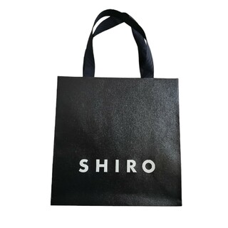 シロ(shiro)の黒 紙袋 ショッパー SHIRO シロ ショップ袋 ブラック black(ショップ袋)