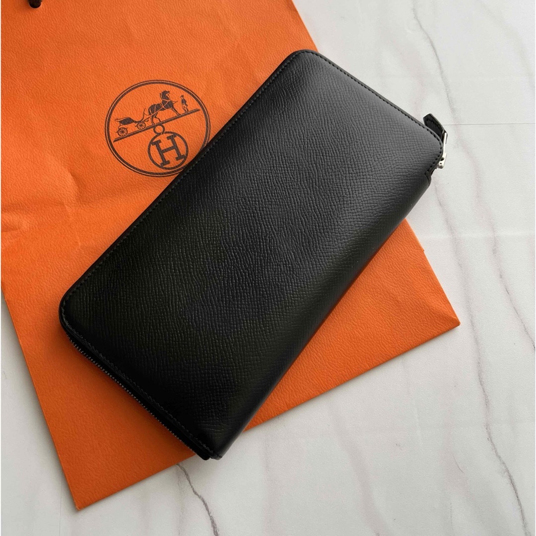 999 極上美品 HERMES エルメス アザップ シルクイン 長財布