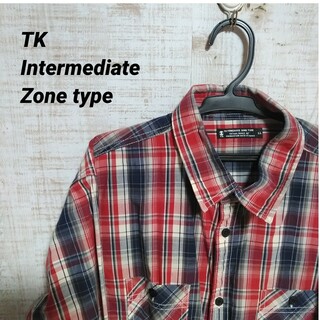 ザショップティーケー(THE SHOP TK)のtk intermediate zone type ネルシャツ　チェック柄(シャツ)