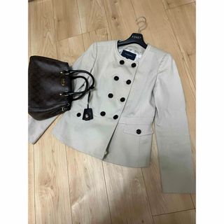 BURBERRY - 美品 バーバリー ロンドン ノーカラー ジャケット 入学