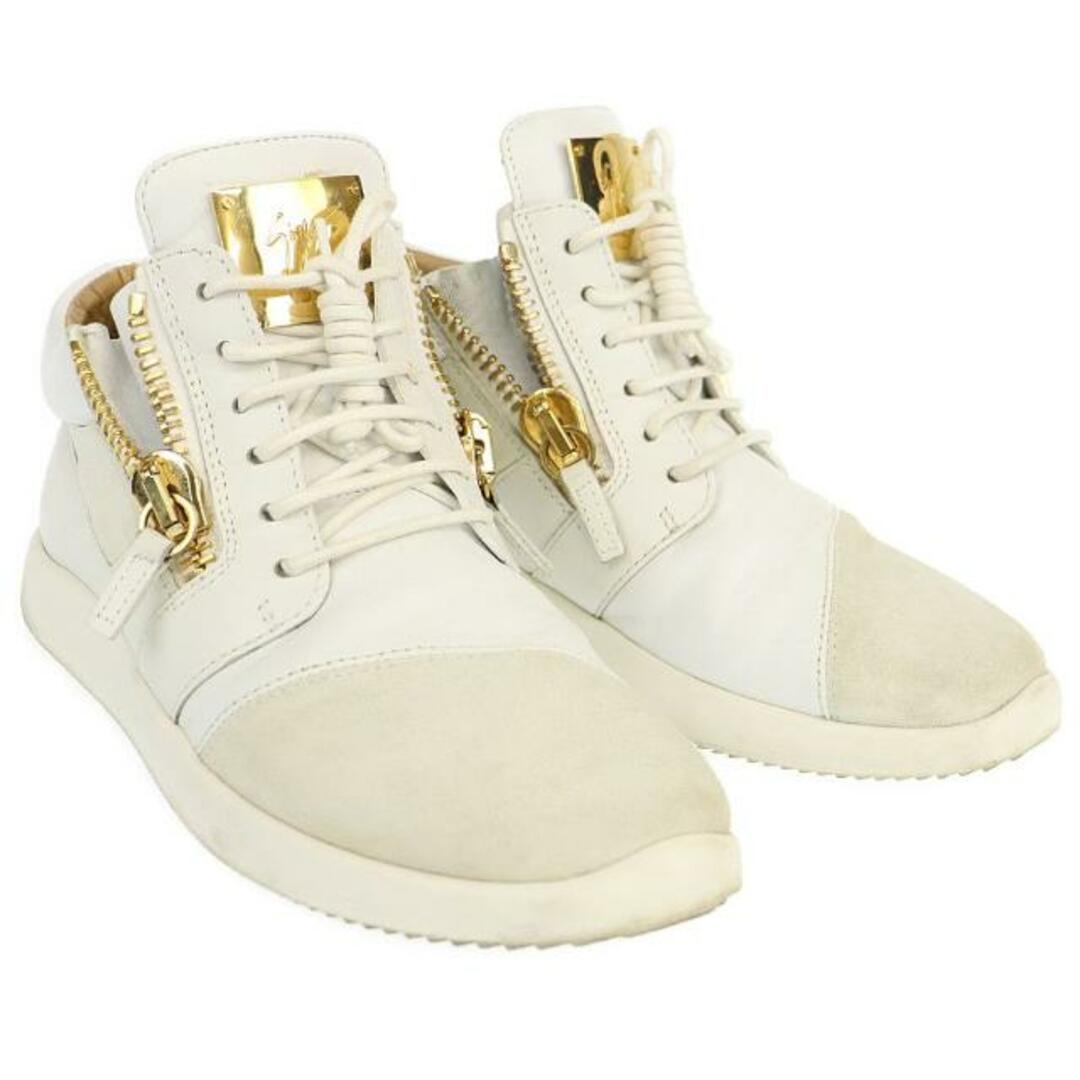 Zanotti スニーカー　　　白い/ゴールド41(26㎝)ﾙｲｳﾞｨﾄﾝ