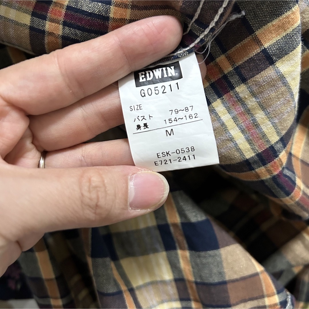 EDWIN(エドウィン)のEDWIN✳︎7部丈チェックシャツ メンズのトップス(シャツ)の商品写真