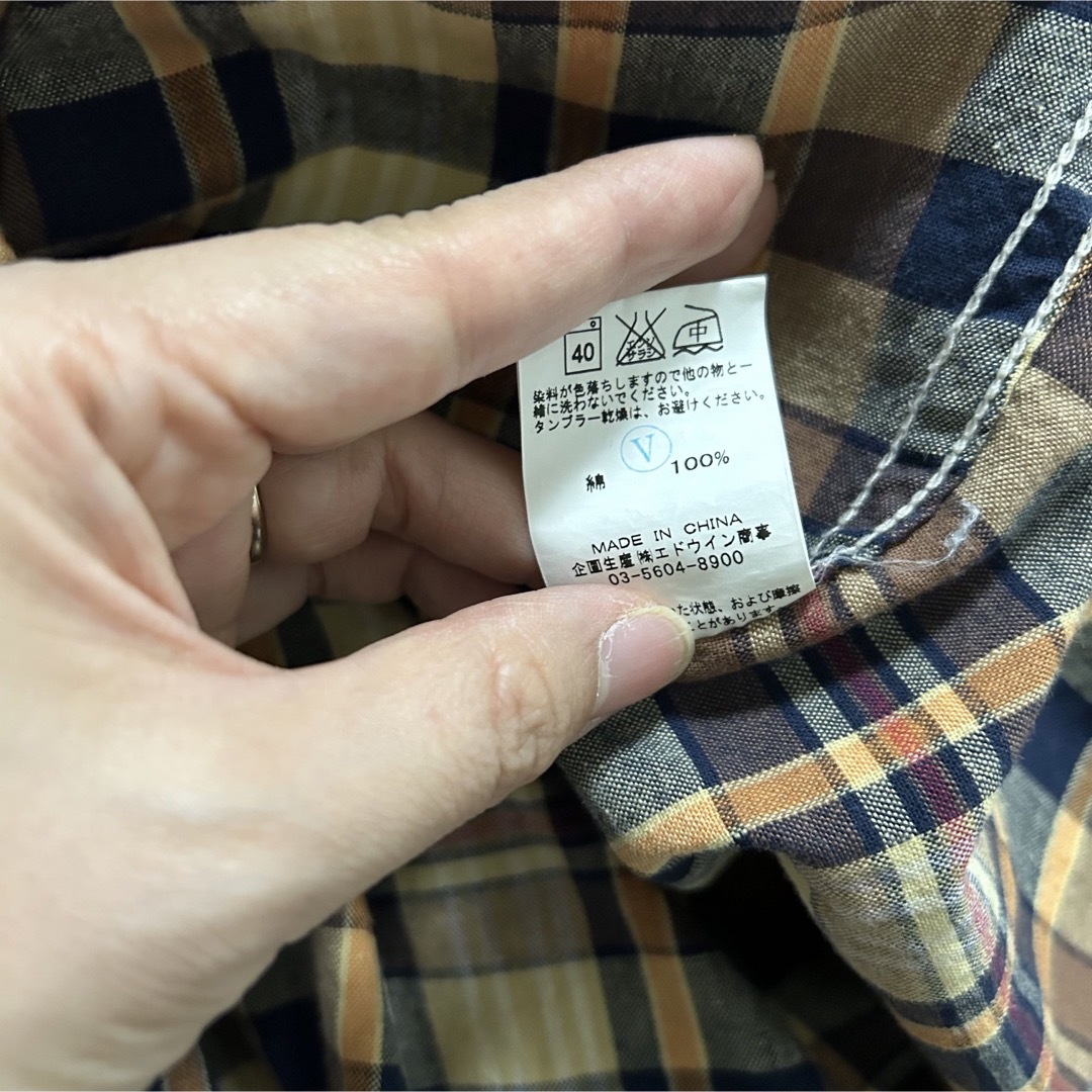 EDWIN(エドウィン)のEDWIN✳︎7部丈チェックシャツ メンズのトップス(シャツ)の商品写真