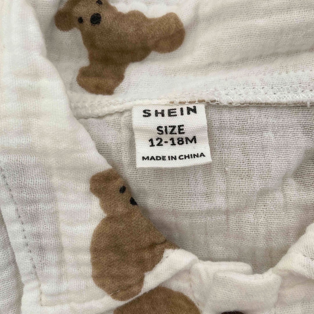 SHEIN くま ホワイト セットアップ 12-18M