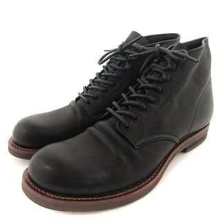 ミスターオリーブ(Mr.OLIVE)のミスターオリーブ ブーツ レザー 黒 8.5 27.5cm位 ■SM1 (ブーツ)