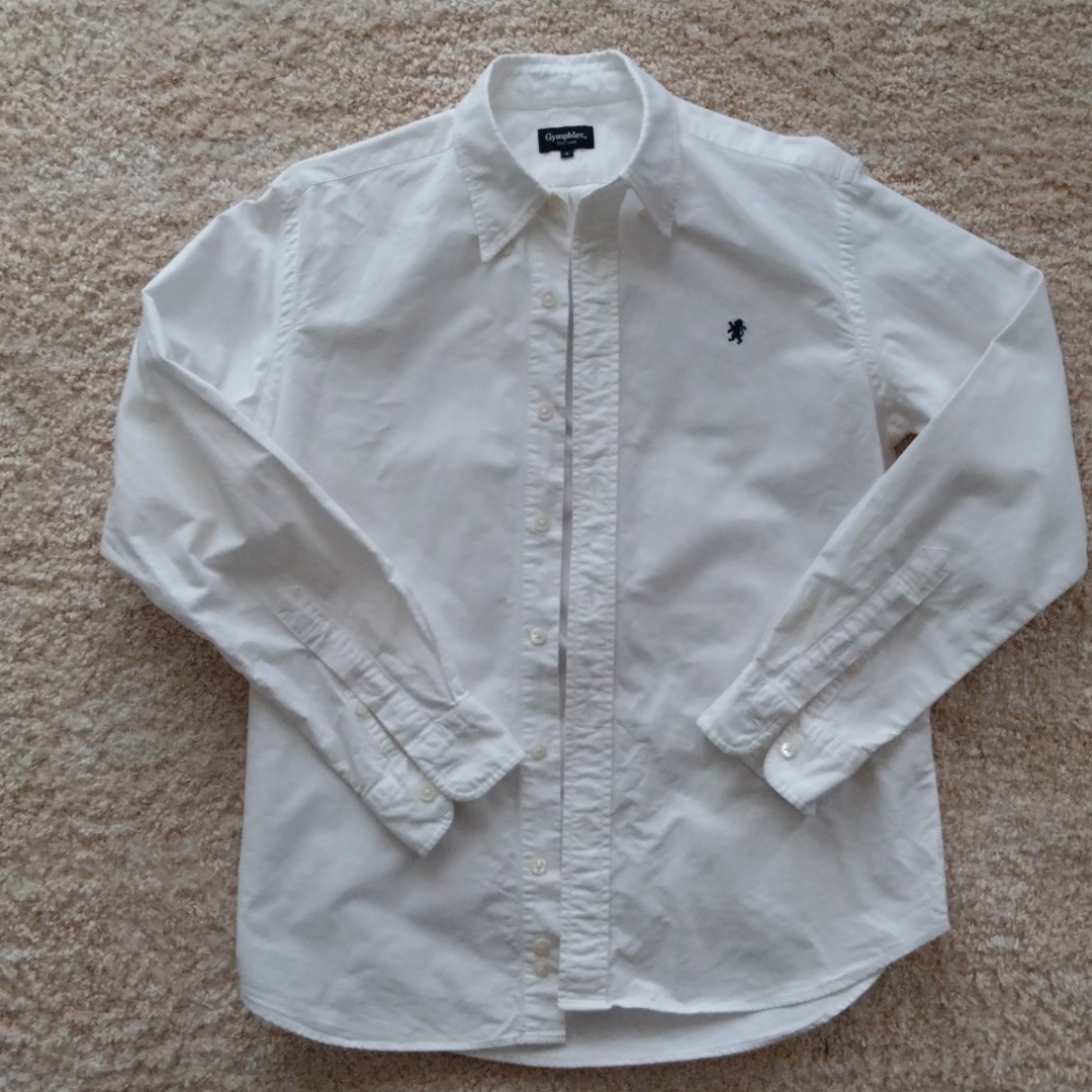 GYMPHLEX(ジムフレックス)のジムフレックス　白長袖シャツ メンズのトップス(シャツ)の商品写真